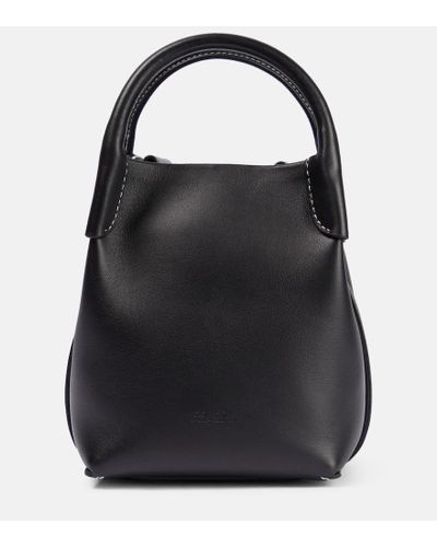 Loro Piana Bolso saco Bale Small de piel - Negro