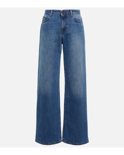 The Row Straight Jeans Goldin - Blau