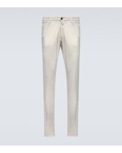 Thom Sweeney Cotton-blend Trousers - Natural