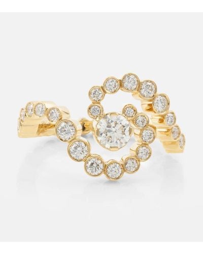 Sophie Bille Brahe Ring Ocean de Ciel aus 18kt Gelbgold mit Diamanten - Mettallic