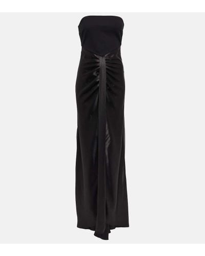 STAUD Wayfaring Strapless Maxi Dress - Black