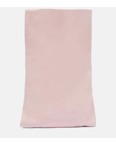 The Row Clutch Glove Small in pelle - Rosa