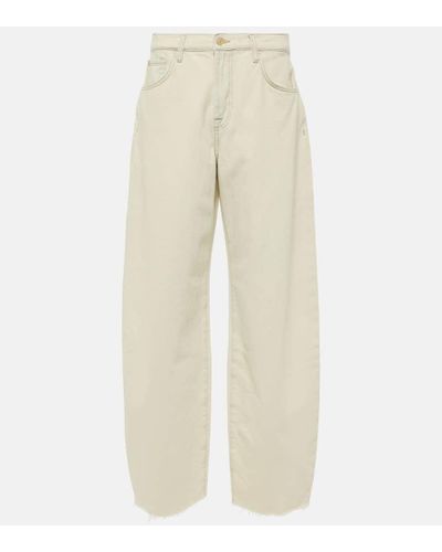 7 For All Mankind High-Rise Wide-Leg Jeans Bonnie - Natur