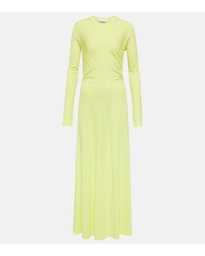 Proenza Schouler White Label Cutout Jersey Maxi Dress - Yellow