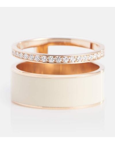 Repossi Berbere Module 18kt Rose Gold Ring With Diamonds - Natural