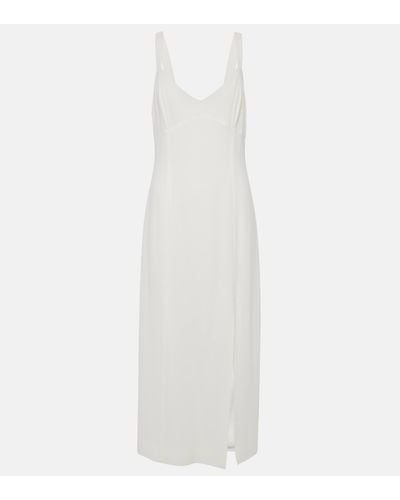 RIXO London Bridal Eli Crepe Midi Dress - White