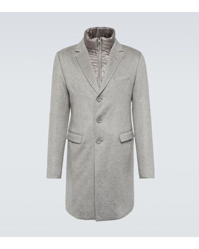 Herno Convertible Cashmere Coat - Gray