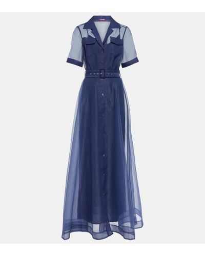 STAUD Millie Maxi Dress - Blue