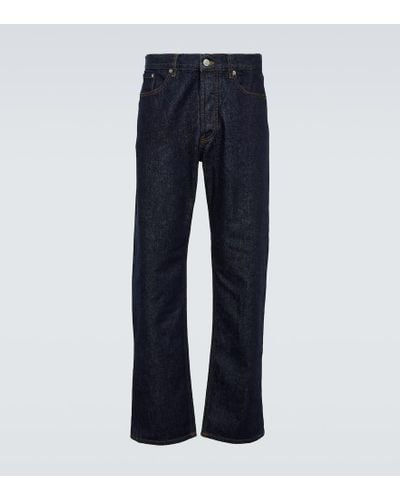 Dries Van Noten Jeans regular in cotone - Blu