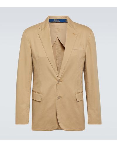 Ralph Lauren Cotton-blend Blazer - Natural