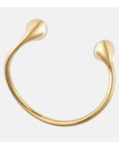 Bottega Veneta Drop 18kt Gold-plated Cuff Bracelet - Metallic