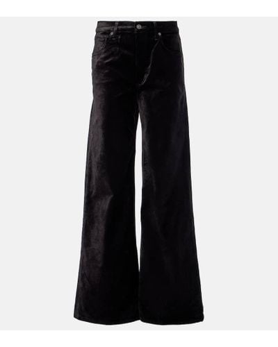 Citizens of Humanity High-Rise Wide-Leg Jeans Paloma - Schwarz
