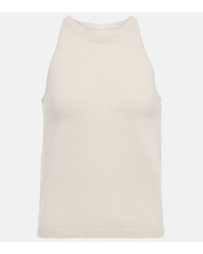 Jardin Des Orangers Sleeveless Wool And Cashmere Top - White