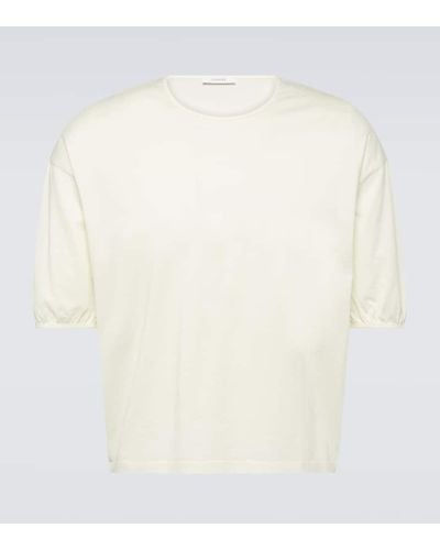 Lemaire T-Shirt aus Baumwoll-Jersey - Weiß