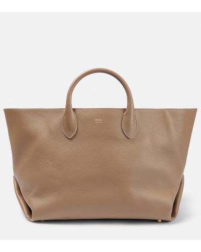 Khaite Amelia Medium Leather Tote Bag - Brown
