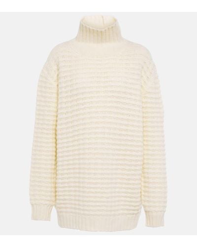 Loro Piana Volterra Cashmere And Silk Sweater - White