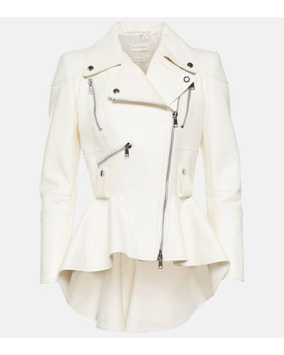 Alexander McQueen Veste en cuir - Neutre