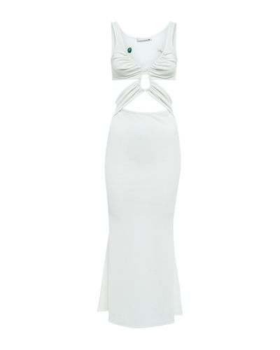 Christopher Esber Ring-detail Cutout Midi Dress - White