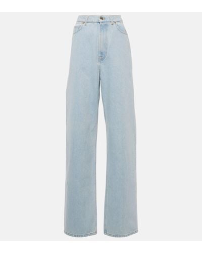 Nina Ricci High-rise Straight Jeans - Blue