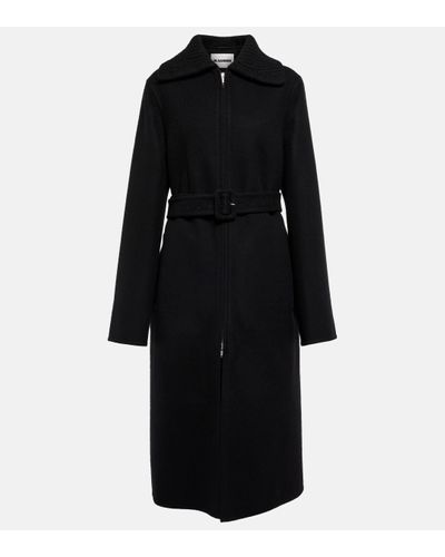 Jil Sander Wool-blend Coat - Black