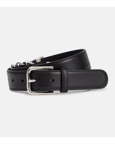 Dolce & Gabbana X Kim cinturon de piel con logo - Negro