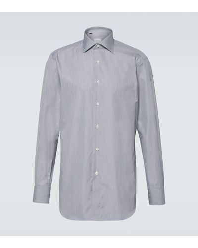 Brioni Oxford-Hemd aus Baumwolle - Blau
