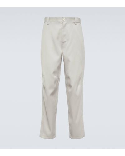 Lanvin Straight Wool Trousers - Grey
