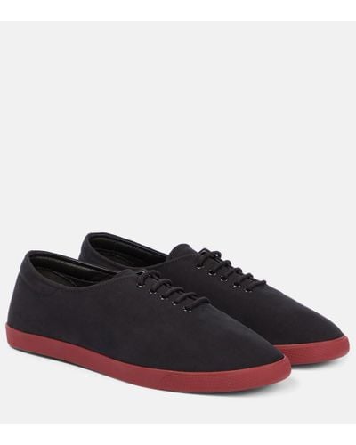 The Row Cotton Canvas Sneakers - Black