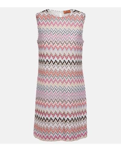 Missoni Vestido corto en zigzag - Multicolor