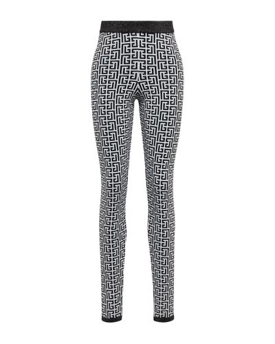 BALMAIN Pants Women | Wide high-waisted trousers Green | BALMAIN  WF0PQ045X540 7AQ - Leam Luxury Shopping Online