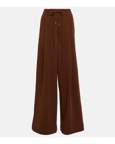 Dries Van Noten Cotton Jersey Sweatpants - Brown