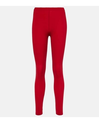 Isabel Marant Leggings Fibby in jersey - Rosso