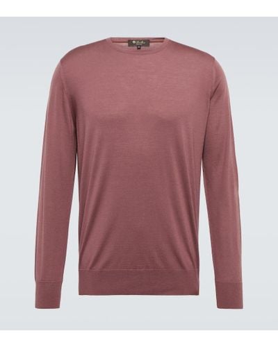Loro Piana Pullover aus Wolle - Rot