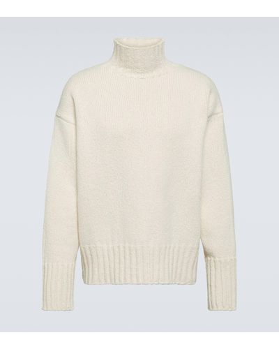 Jil Sander Pull en laine et soie - Blanc