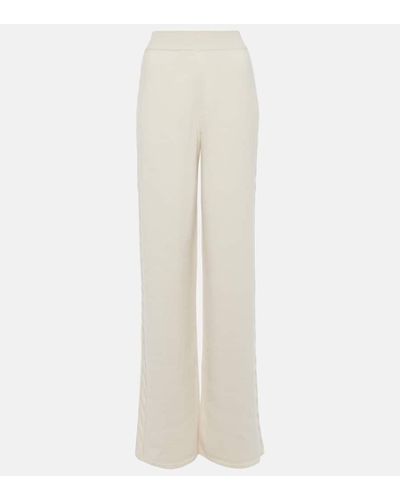 Loro Piana Pantalones anchos Napier de cachemir - Blanco