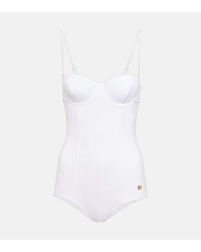 Dolce & Gabbana Balconette Swimsuit - White