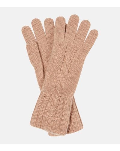 Loro Piana Napier Cashmere Gloves - White