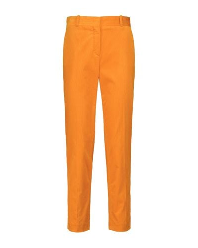 Loro Piana Winter Derk High-rise Straight Corduroy Trousers - Orange