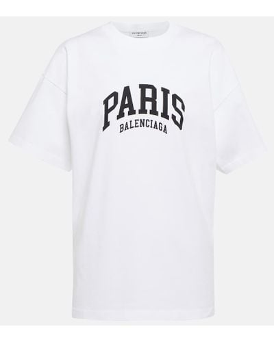 Balenciaga T-shirt Paris con logo - Bianco