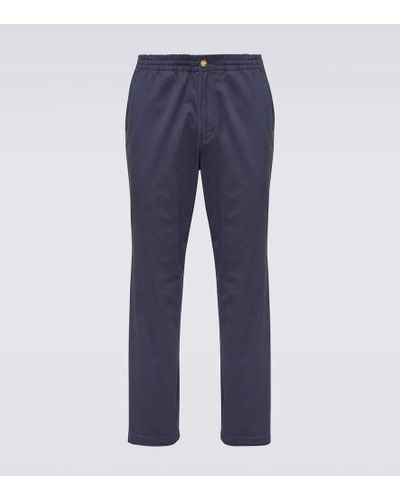 Polo Ralph Lauren Gerade Hose aus einem Baumwollgemisch - Blau