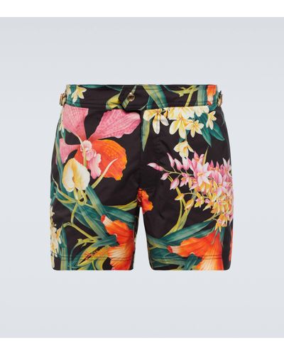 Tom Ford Bold Orchid Swim Shorts - Red