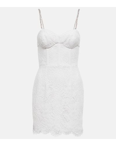 Rebecca Vallance Hariet Bustier Lace Minidress - White