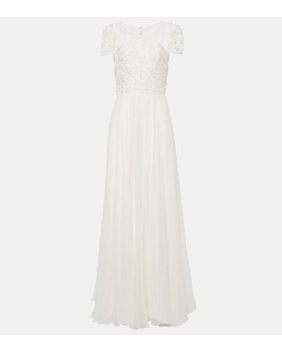Jenny Packham Bridal Verzierte Robe - Weiß