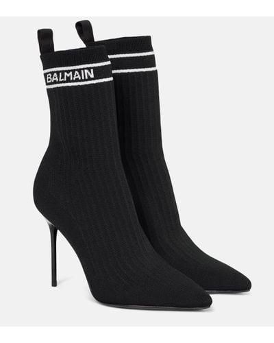 Balmain Skye Sock Boots 95 - Black