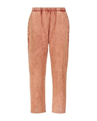 Les Tien Pantalones de chandal algodon cropped - Naranja