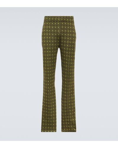 Wales Bonner Power Printed Cotton Track Trousers - Green