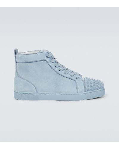 Blue Christian Louboutin Sneakers for Men | Lyst
