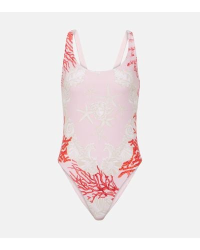 Versace Printed Swimsuit - Pink