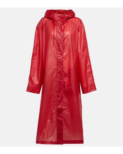 Wardrobe NYC Hooded Raincoat - Red