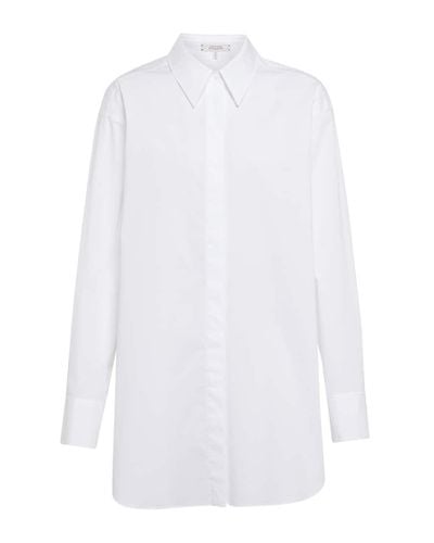 Dorothee Schumacher Poplin Power Cotton-blend Shirt - White
